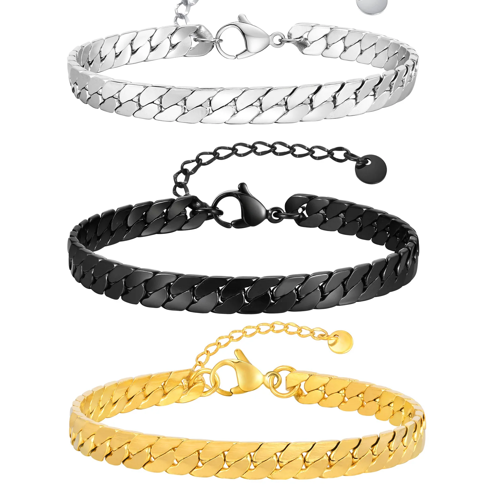 Flat Cuban Chain Br… - image