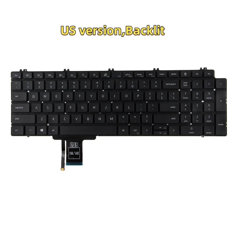 New US Keyboard Laptop for Dell Precision 7550 7560 7750 7760 713DM In Stock