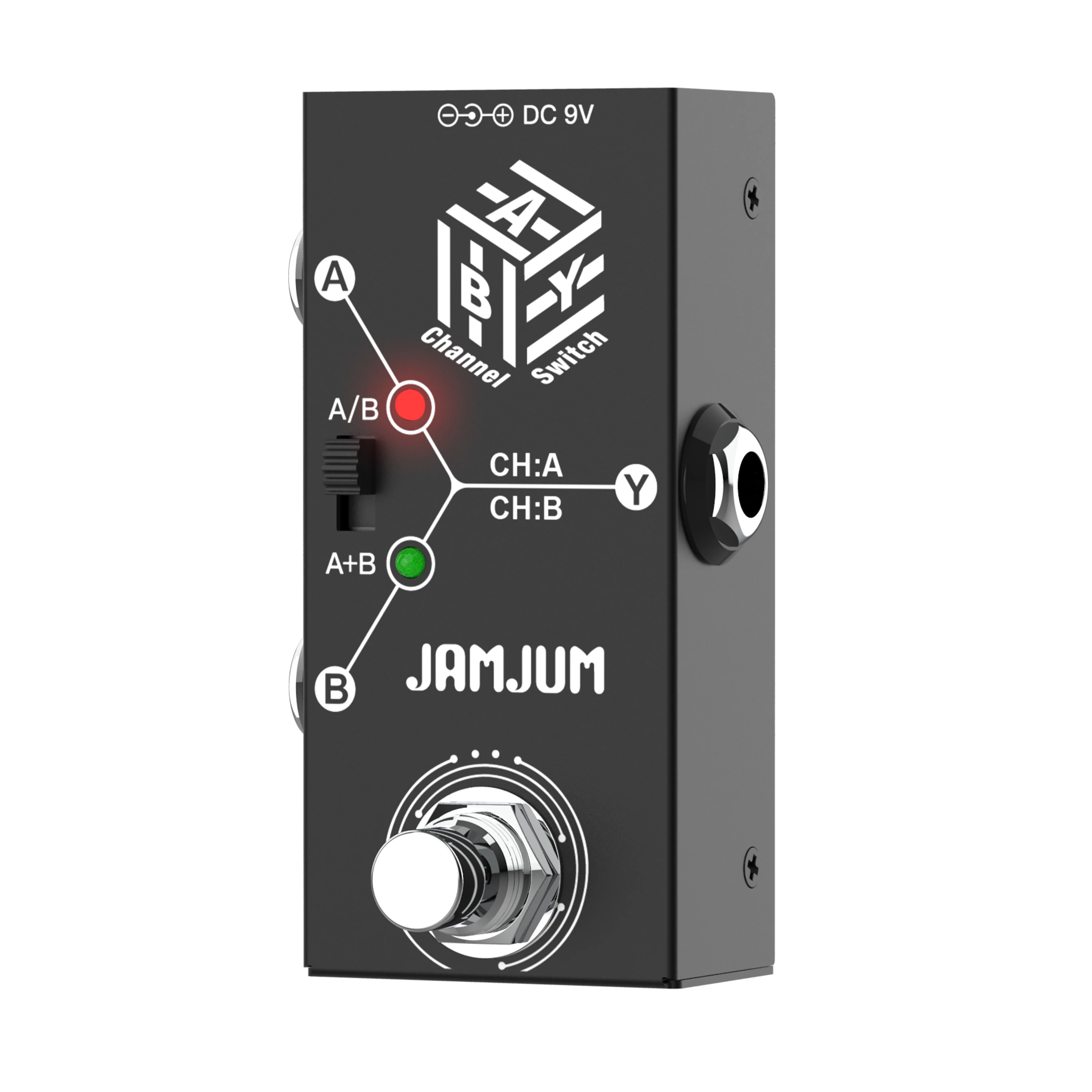 JAMJUM ABY Line Selector AB Switch Mini Guitar Effect Pedal True Bypass Guitar Bass Pedal AB Box - ABY Channel Switch Accessorie