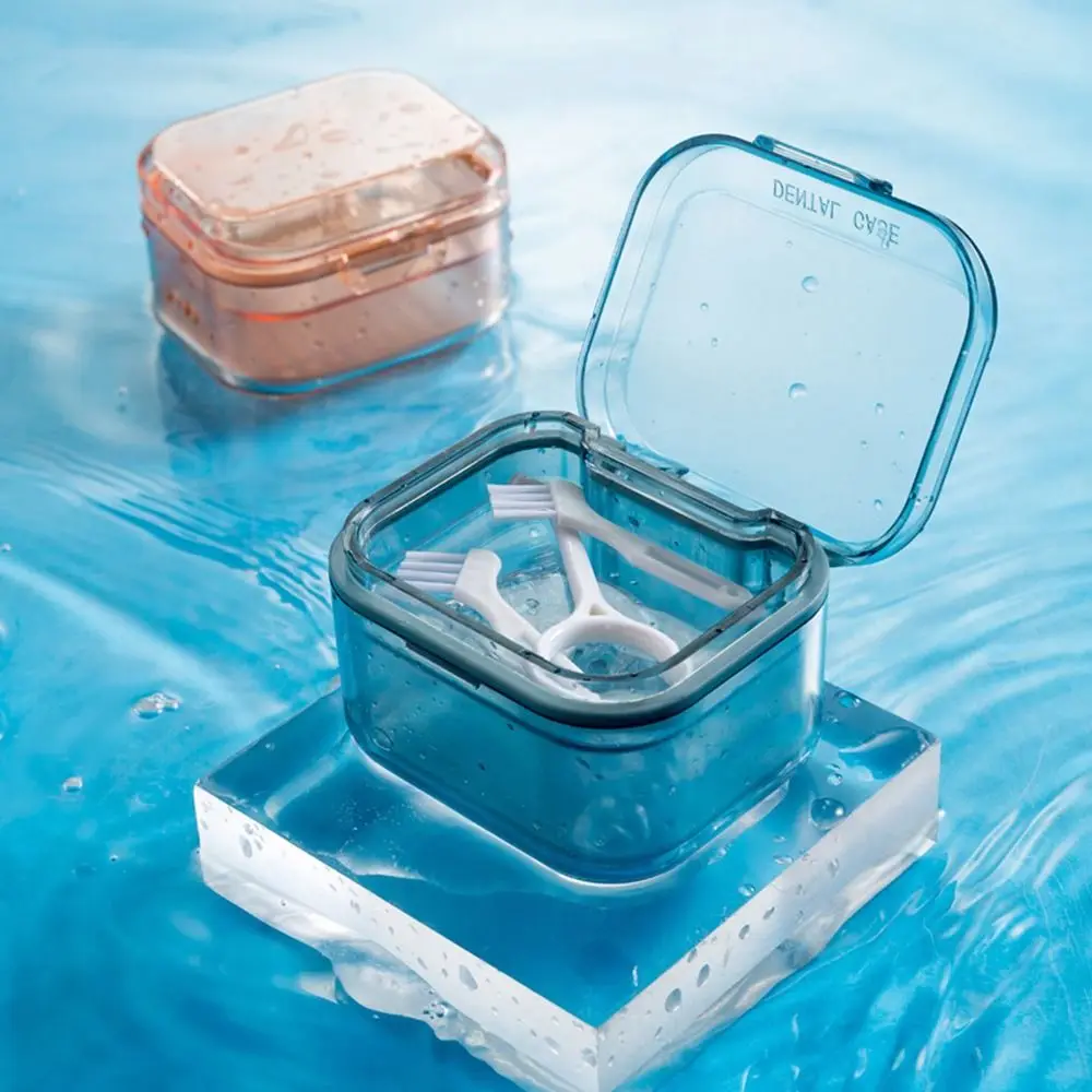 Dental Cleaning Clean Orthodontic Retainer Braces Storage Box Denture Case Tooth Socket Box Mouth Guard Container