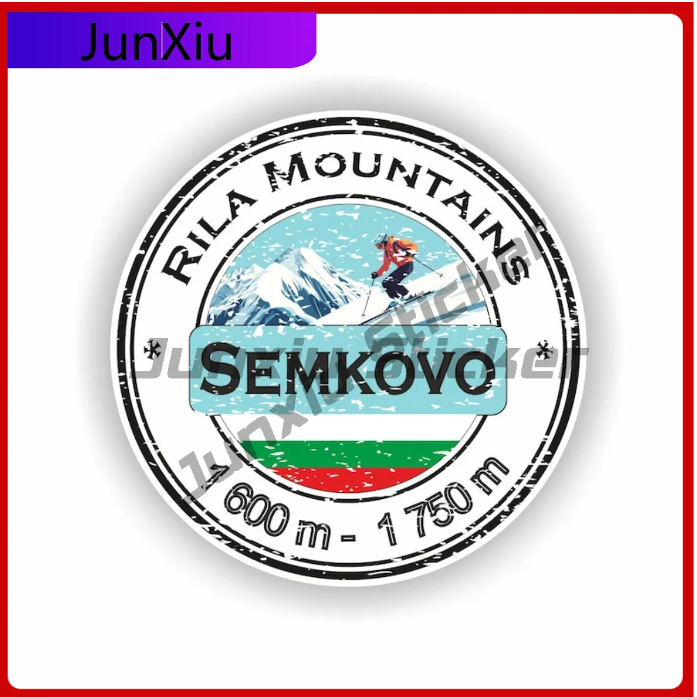 

Semkovo Rila Mountains Bulgaria Ski Snowboard Sticker Premium Exterior Decor For Fridge Truck Waterproof Decoration Auto