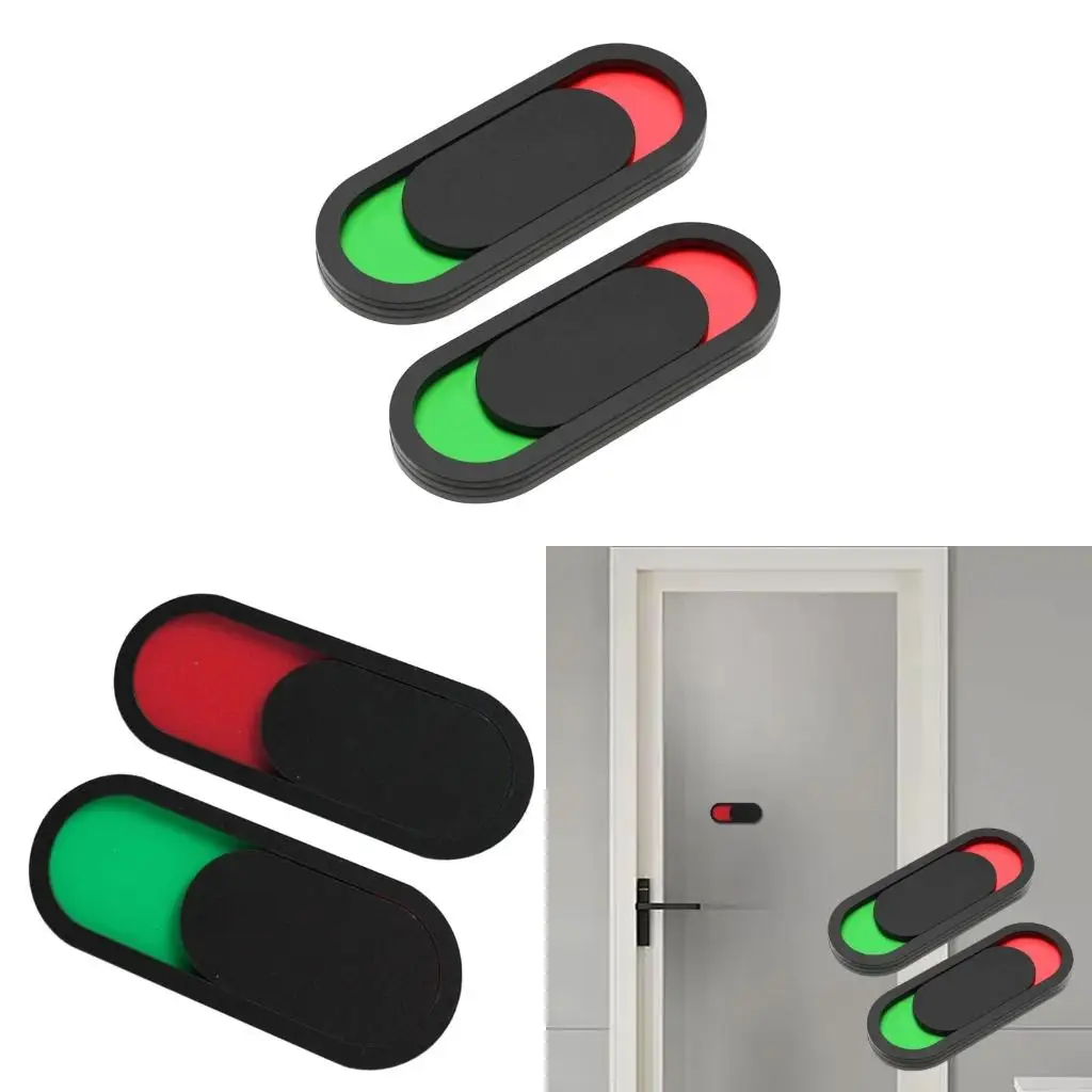  Pack of 2 Vacant Occupied Door Sign Slider for Bathroom Conference Room Restroom