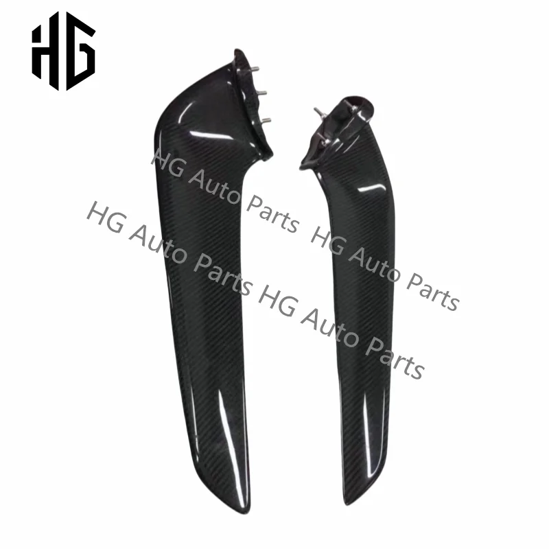 High quality real carbon fiber front bumper side canards for ferrari 458 front lip spoiler canards car parts