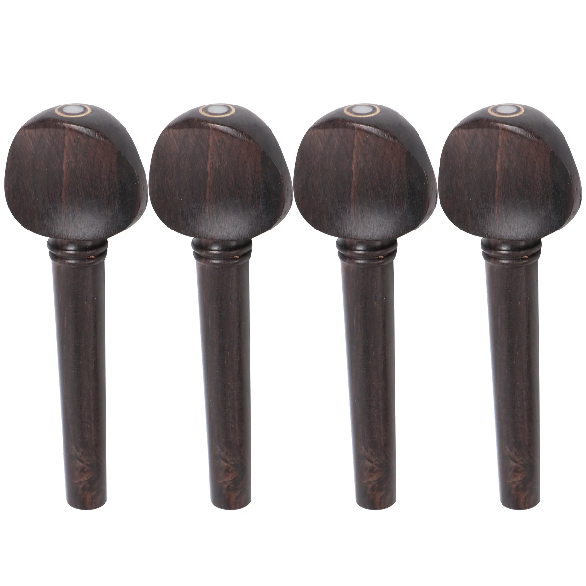 

4PCS Simple Ebony Wood Tuning Pegs for Violin Accessories Practical String Instrument Replacement Parts