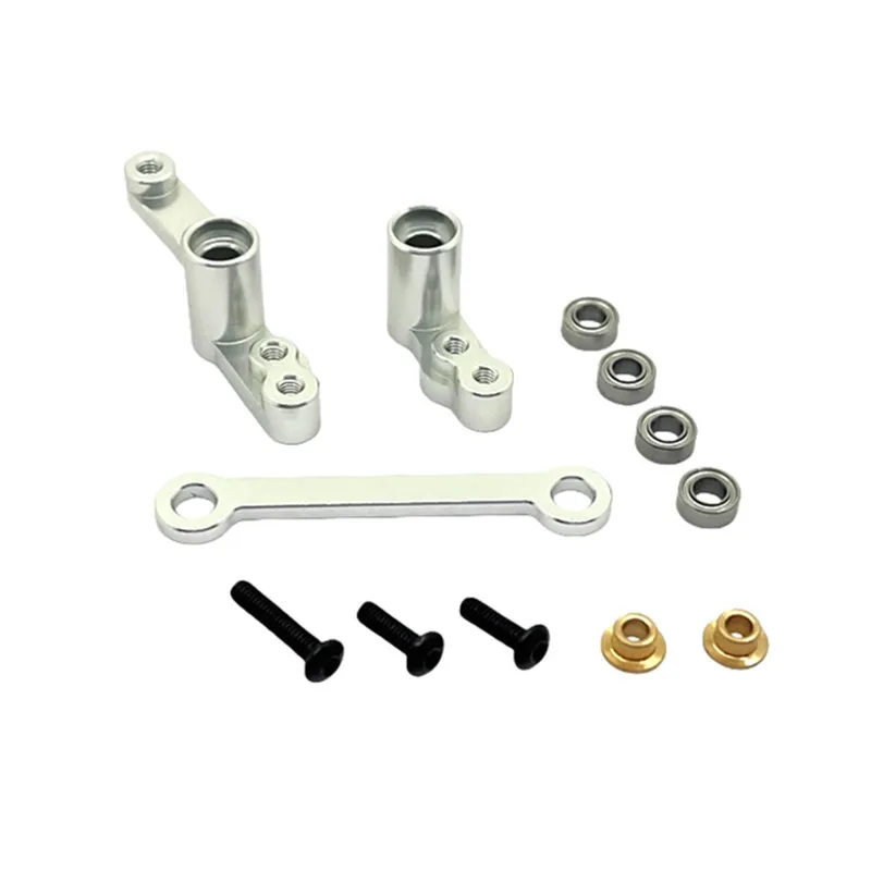 RC Car Steering Component Bearing Set Fit for MJX 1/16 16212 16213 16218 Remote Control Car Accessories Metal Upgrade