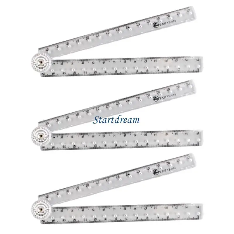 أداة قياس مرنة وواضحة وقابلة للنقل مع مؤشرات محززة للمهندسين المعماريين الطلاب K92C #2