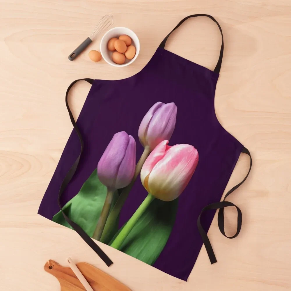 

Three colorful spring beauties Apron Kitchen Things kitchen woman Kitchen Supplies Apron