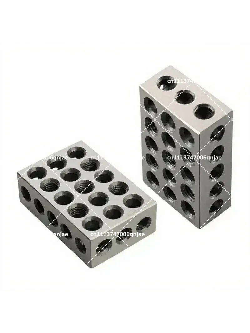 Precision 25-50-75mm Screw Block, Parallel Clamping Block Set, Steel 1-2-3 Block Gauge for 23 Hole Machining