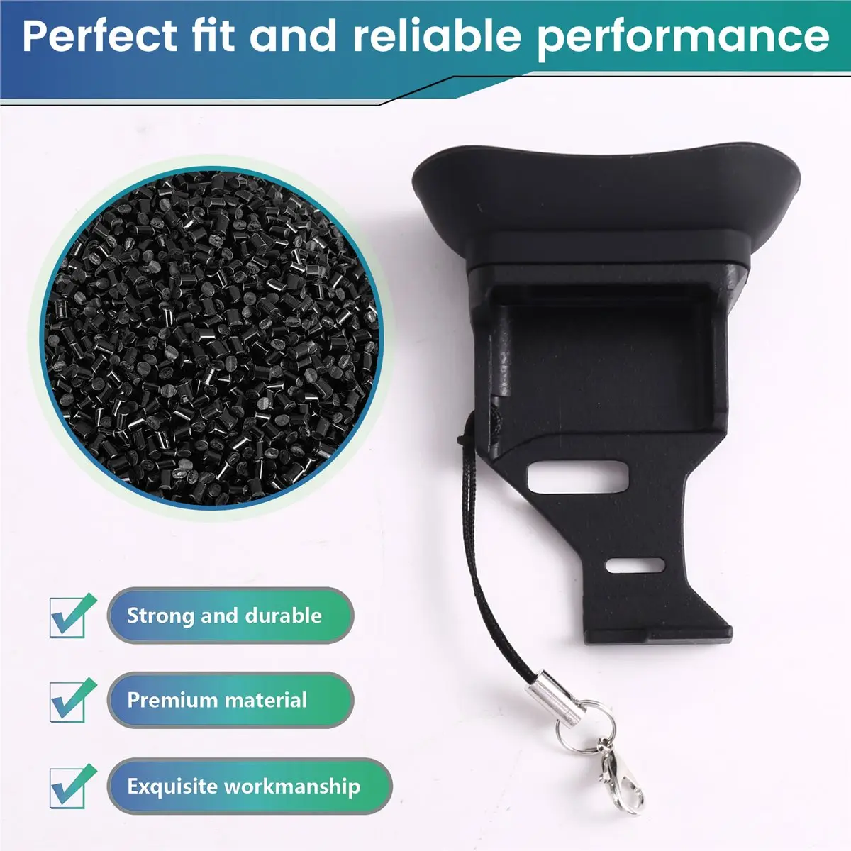 Camera Viewfinder Eyecup Anti-Lost Camera Eyecup with Lanyard for Alpha 7C II 7CR Viewfinder Protector Soft Eye Cup