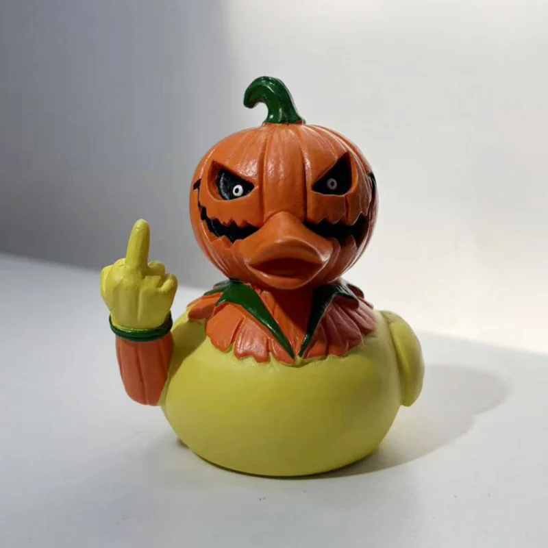 

New style resin handicrafts of guanju duck for decoration during Halloween, small table ornaments, gifts.