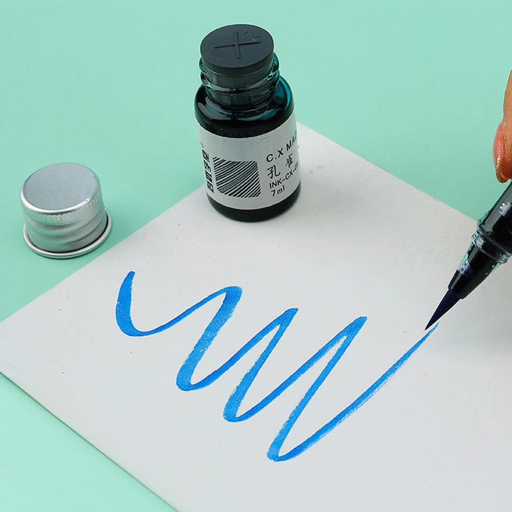 

5Pcs Soft Head Calligraphy Brush Pens Refillable Ink Stationery for Students Artists Calligraphy Brush Pens