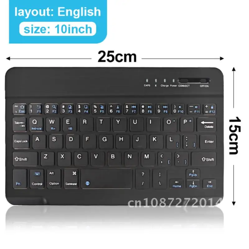 Small Wireless Keyboard Bluetooth Keyboard Rechargeable For Tablet Phone iPad Spanish Russian Keyboard For Windows Android ios