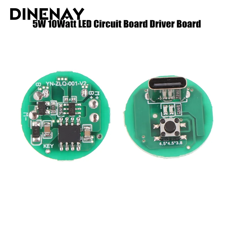 5W 10 Watt LED Circuit Board Driver Board Type-C Charging Module DIY Electronic Accessories For Flashlights Small Fans