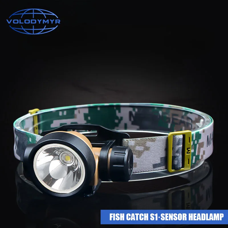 

VOLODYMYR Outdoor Headlamp Infinitely Dimmable Sensor Lamp LED Night Fishing Light for Car Repair Maintenance Inspection
