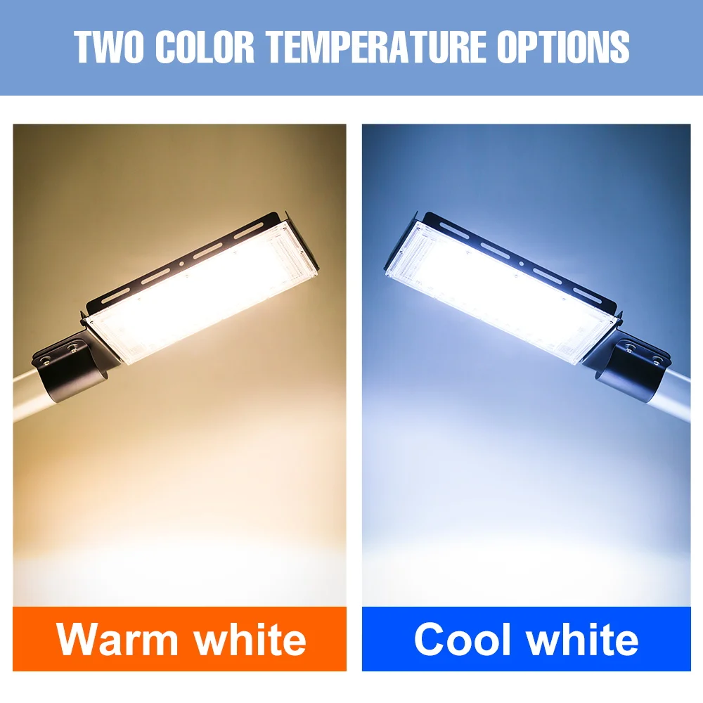 200W LED Street Light Outdoor 220V Super Bright Flood Lights Waterproof 180° Adjustable Angle Large Area Corridor Mount Lighting