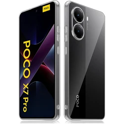Case for POCO X7 X6 Pro Ultra Thin Clear Soft TPU Shockproof Lens Protection Cover For Xiaomi Poco X6 Pro 5G X7