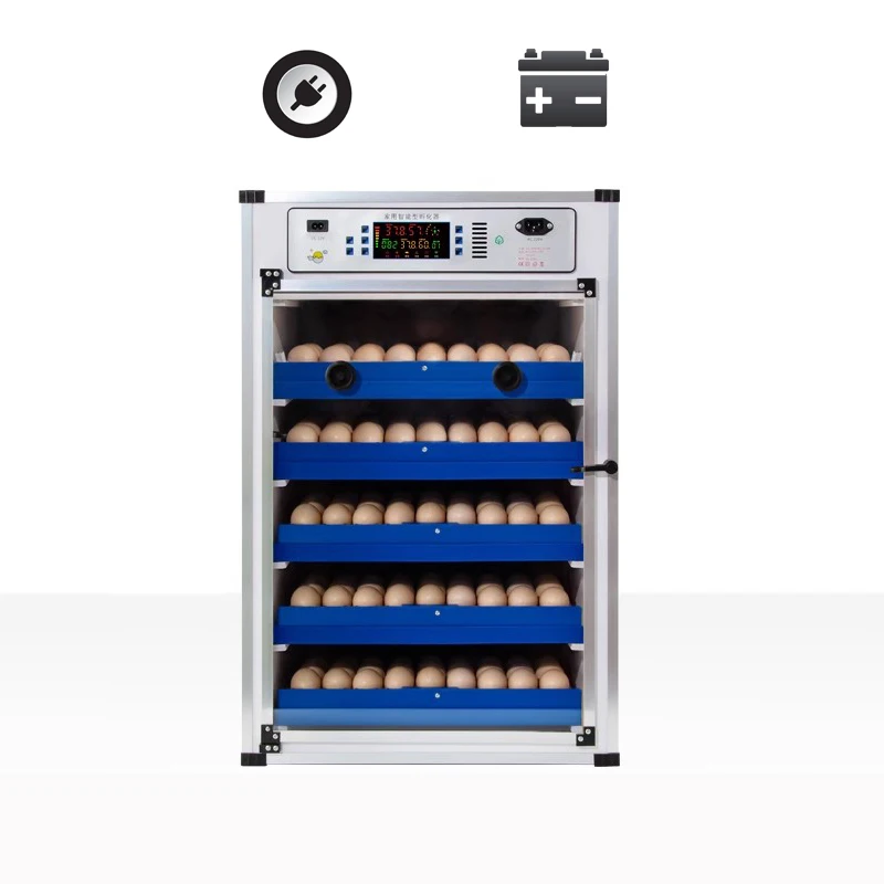 LZ-340B High Quality 220V Dual Power 340 Chicken Egg Incubator 98% Hatching Rate Tray Automatic Water Inlet for Farm Use