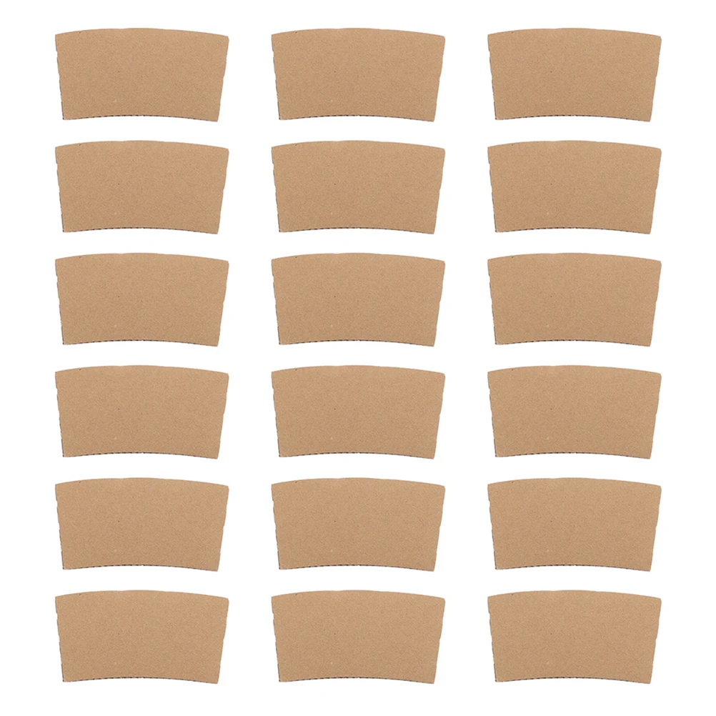 

100 Pcs Insulated Coffee Cups Paper Sleeve Cold Heat Protective Cover Home Cafe Use Disposable Cups Kitchen Bar Supplies
