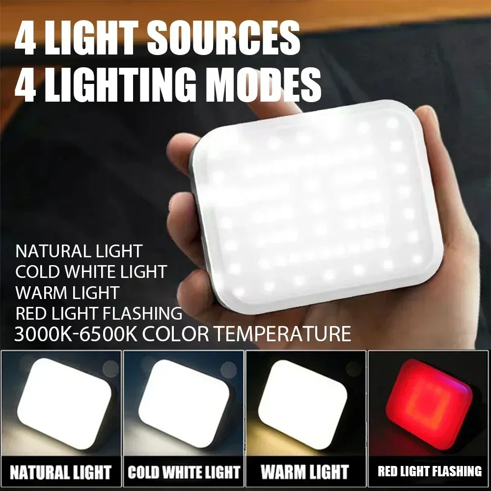 4000MaH Camping Lamp Portable Hanging Tent Light Solar PowerRechargeable Power Bank Work Lantern For Outdoor Camping BBQ Party