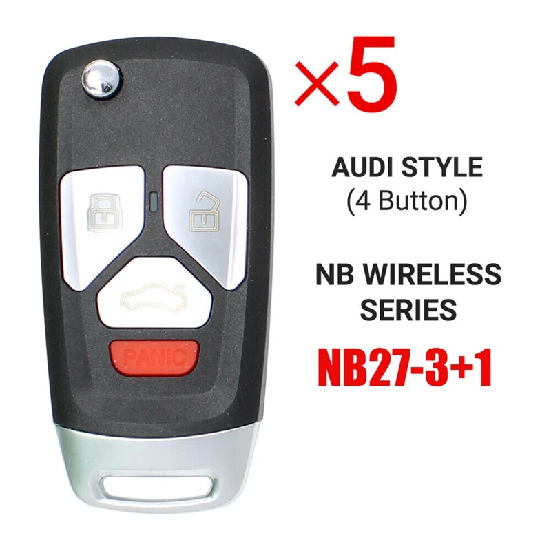 

5Pc KEYDIY NB27-4 KD Remote Control Car Key Universal 4 Button For Style For KD900/KD-X2 KD MINI/ KD-MAX Programmer