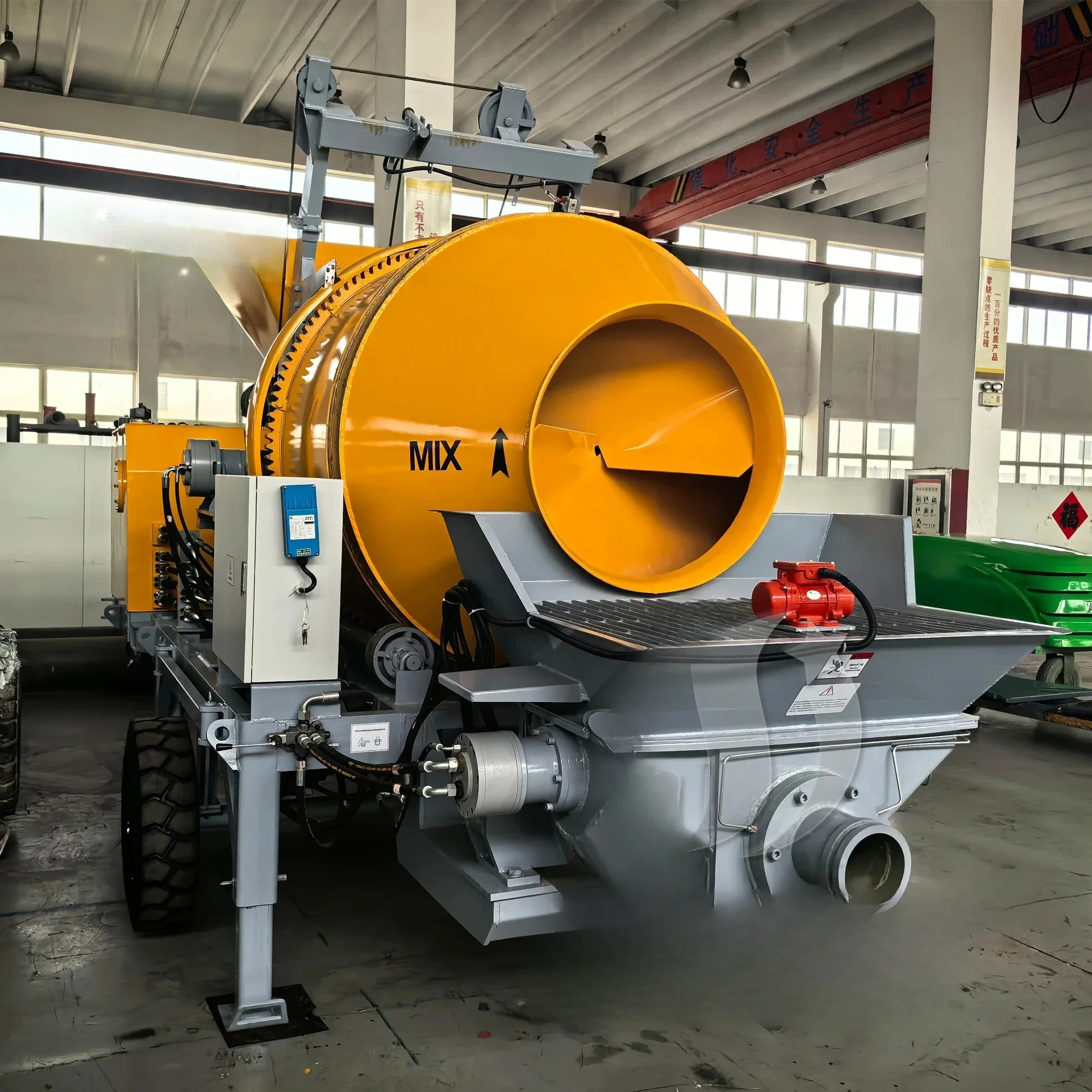 YG Customized Self-loading Type Concrete Mixer Pump Automatic Feeding High Efficiency Mobile Concrete Mixer With Pump