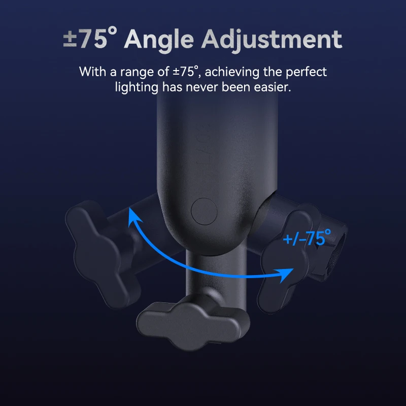 Ulanzi luz stand com interface Universal, tripé ajustável, LED vídeo, COB, fotografia, aperto de mão, versátil, LA03, 1/4"