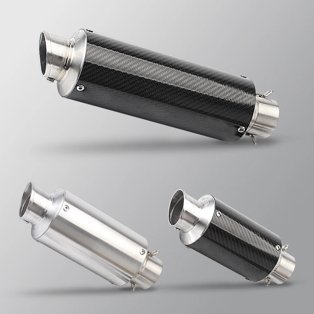 العالمي 51 مللي متر دراجة نارية العادم الخمار الأنابيب الهروب موتو ل ليو كاواساكي er6n sv650 Z800 R1 cb650f cb1000r cbr250r Duke #5