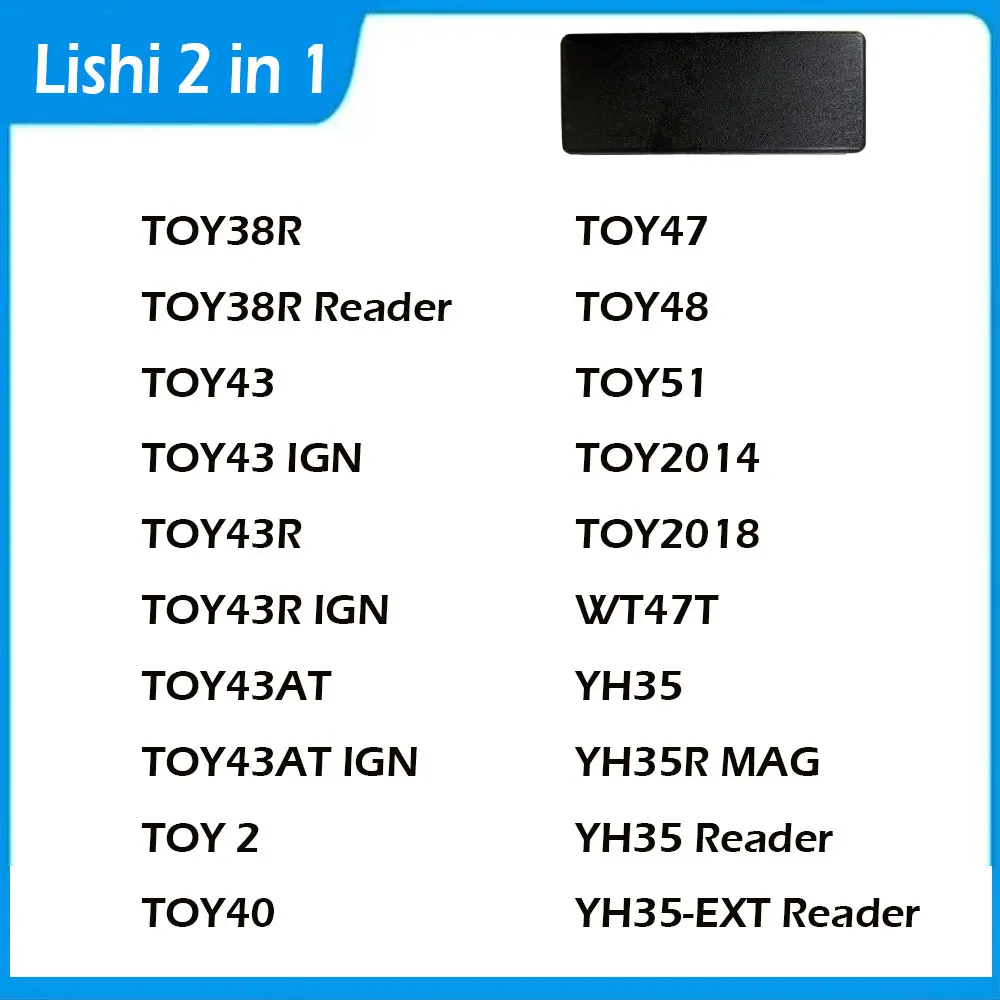 Lishi Tool 2 in 1 for Haval2 Geely 2 Haval 2023 HY20 MAZ24 DAT17 HU100 HU100R MAZ24R 2024 GM25R MAZ24R-2020 KW14/KA34 KIA1R R59