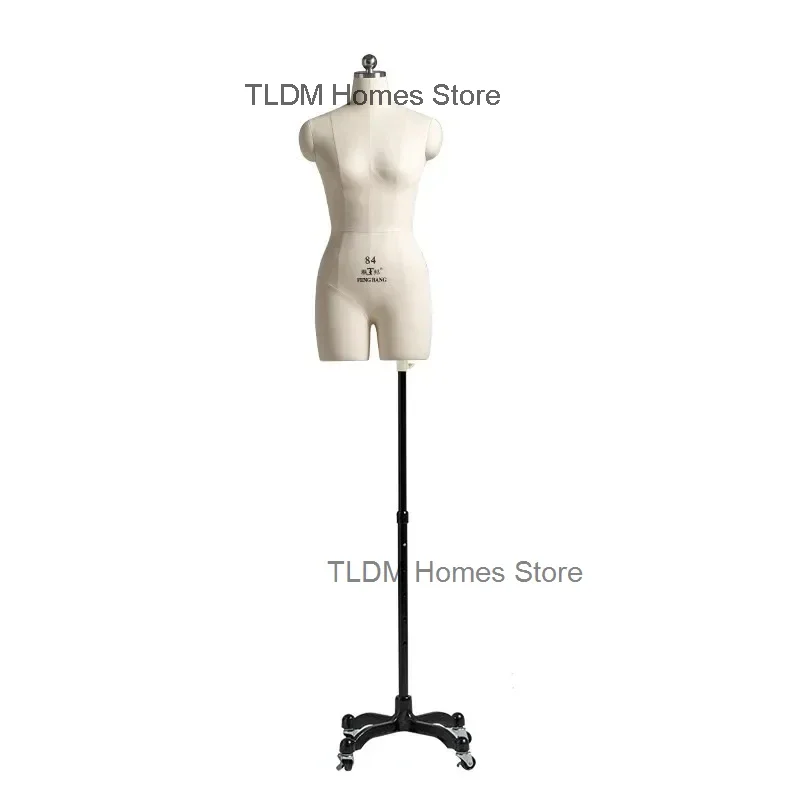 PU Foam Body Female Mannequins Set Up Cotton Fabric Sewing Mannequin for Clothing Design Dress Display Stand Can Be Pined Model