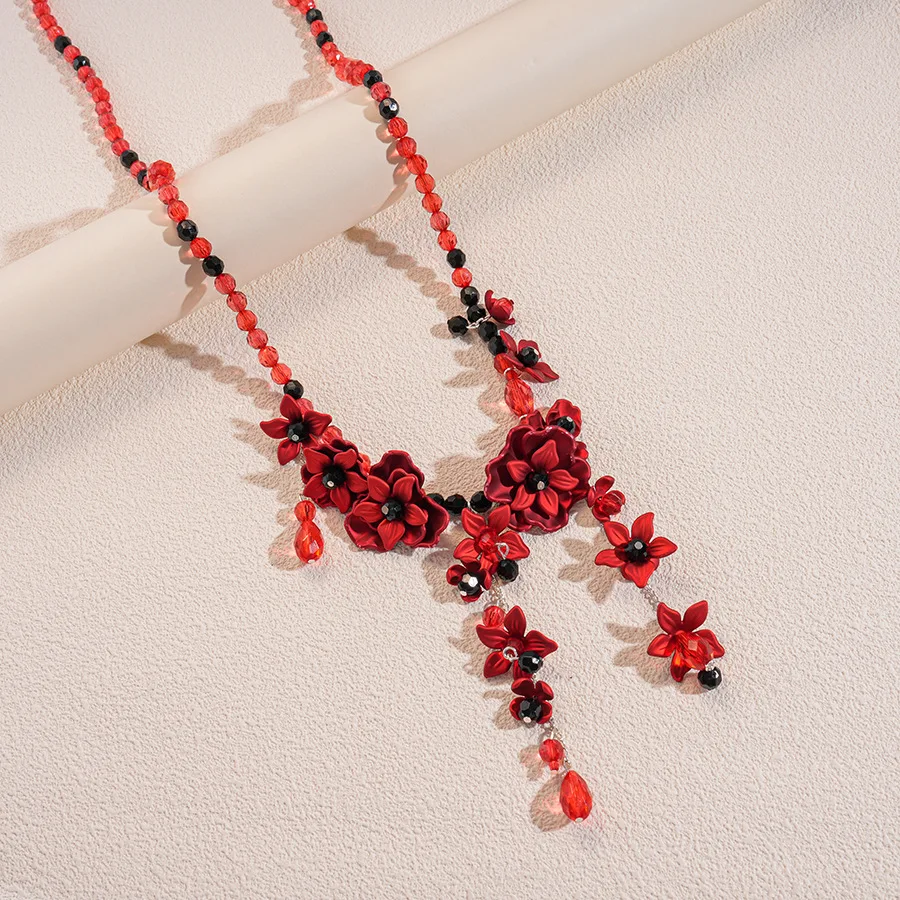 سلسلة خصر مهدب على شكل زهرة من الزجاج الأكريليك مخصصة واحدة متعددة الأغراض ومزاج متخصص ومجوهرات الخصر الراقية #5