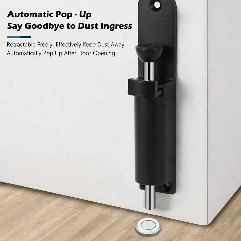 New 1Pcs Dustproof Door Bolt Cover Sandproof with Accessories Latch Cover Stainless Steel Invisible Door Latch Protection Cover