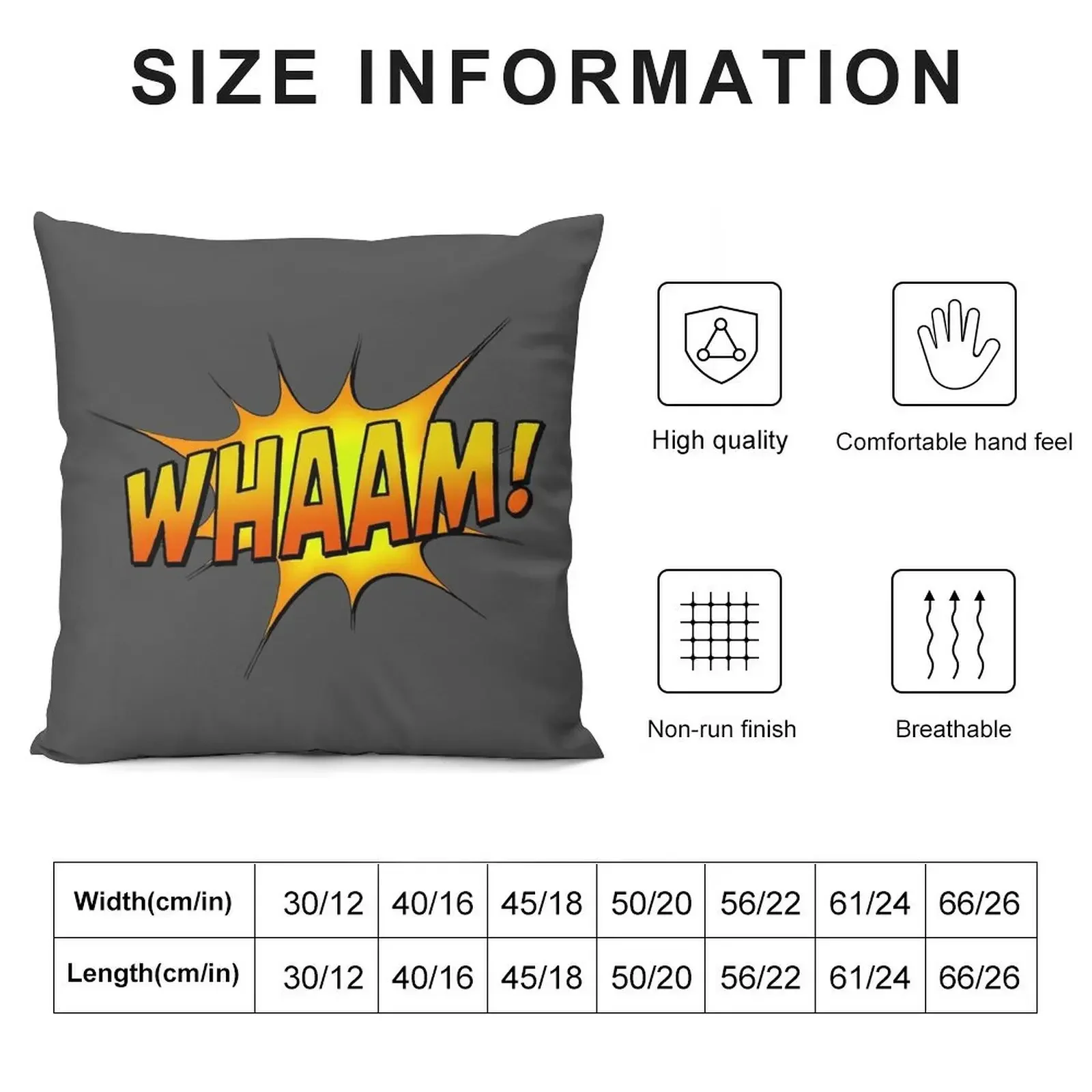 Whaam Throw Pillow ornamental pillows for living room Decorative Cushions pillow