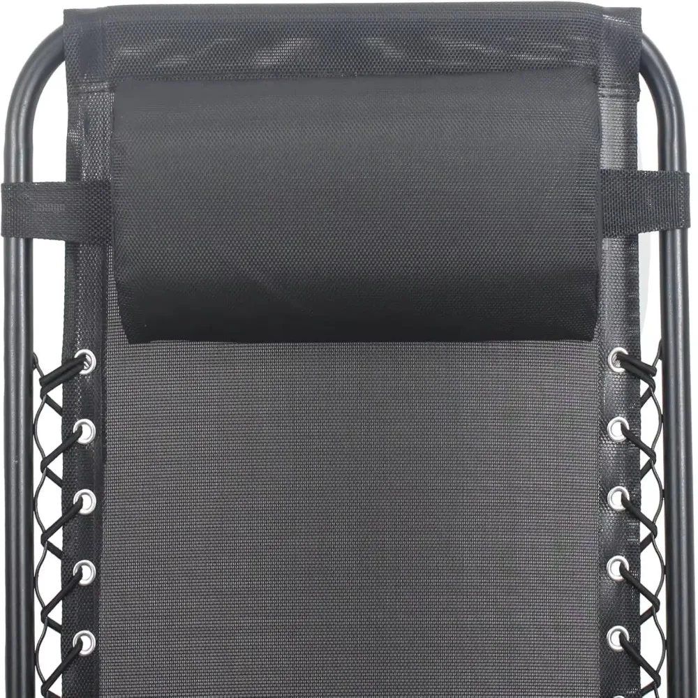 Elastic Band Beach Lounger Neck Pillow Removable Cover Ergonomic Curve Recliner Headrest Lightweight Sponge Filling