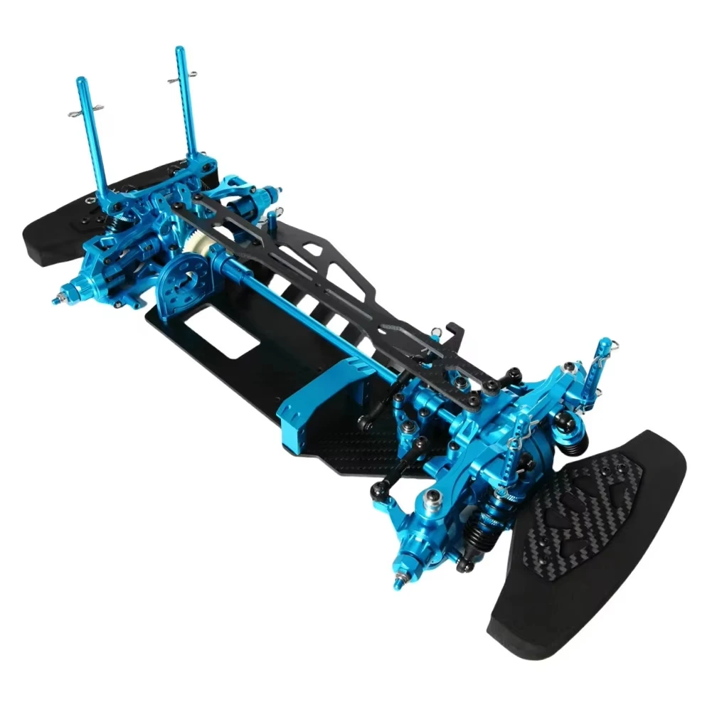 TT02 1/10 Aluminum Carbon Fiber Frame Chassis Upgrade RC Chassis Shaft Drive Touring Car for Tamiya TT02 Frame Kit Shaft Drive