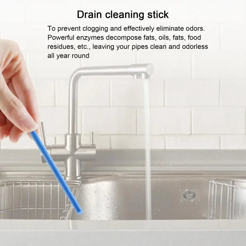 Drain Cleaner Spot Pipe Cleaner Kitchen Toilet Bathtub Sani Sticks Oil Decontamination Clean Sewer Household Cleaning Chemicals