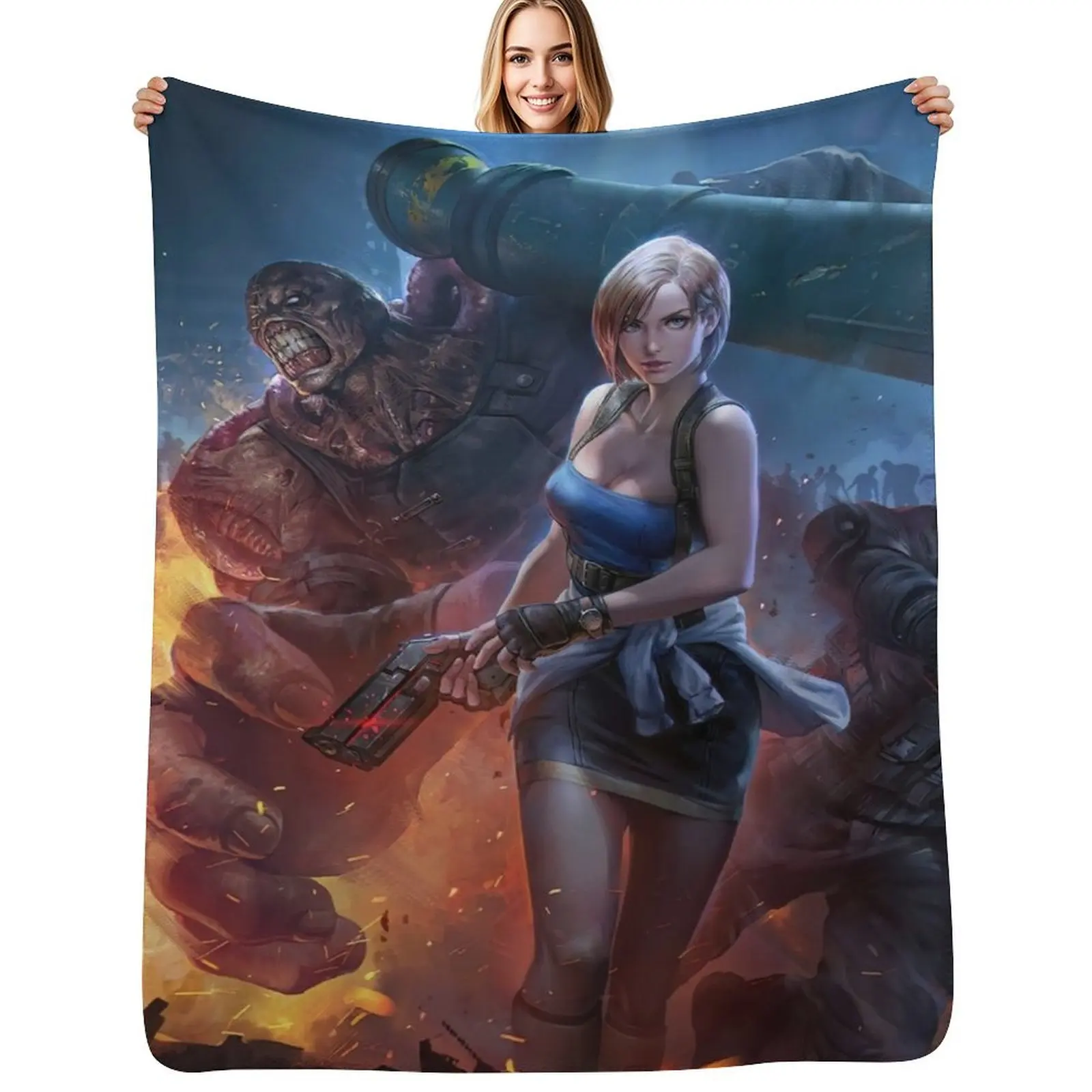 

Jill valentine run Throw Blanket wednesday Extra Large Throw Single Blankets For Bed Blankets