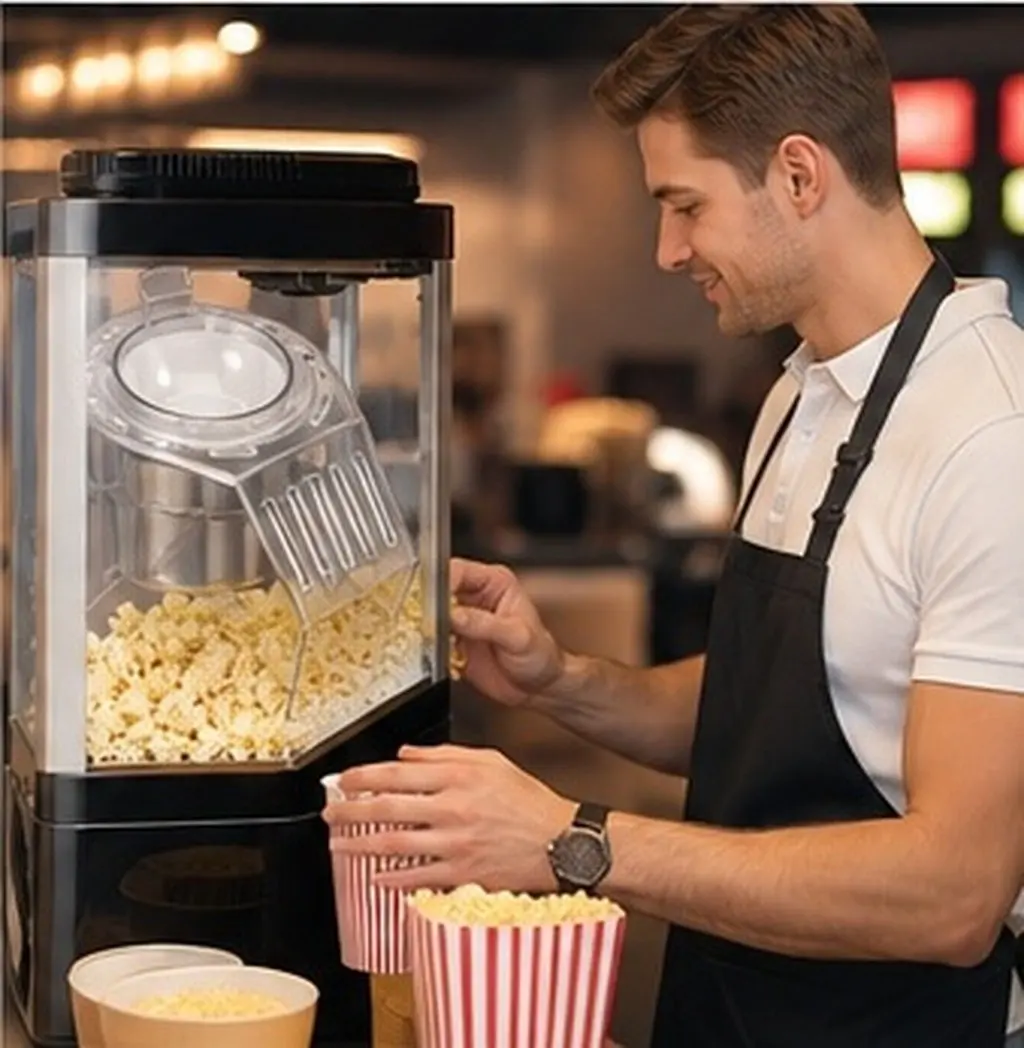 Acrylic Popcorn Machine Lid Cover – Transparent, Heat-Resistant & Splash-Proof Replacement Accessory