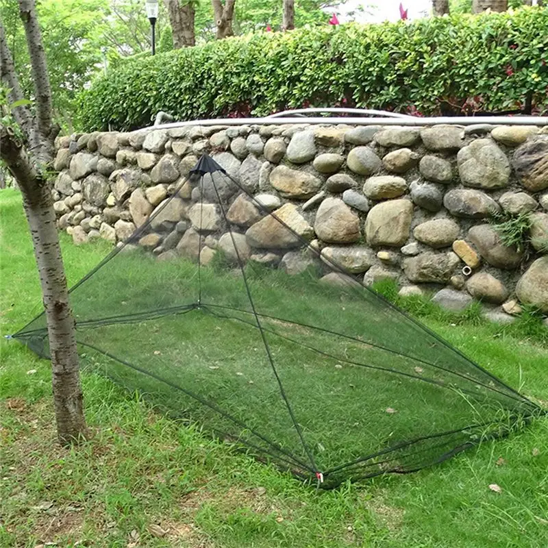 POPULAR-Outdoor Camping Mosquito Net Portable Mosquito Tent Outdoor Mosquito Green