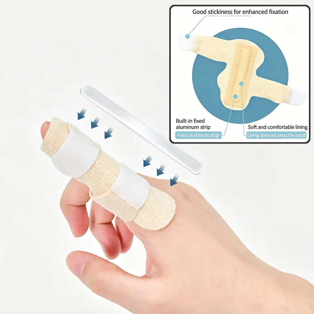 Adjustable Finger Straightener Splint, Pain Relief Fixing Brace, Finger Support for Dislocation Injury Recovery Finger Support