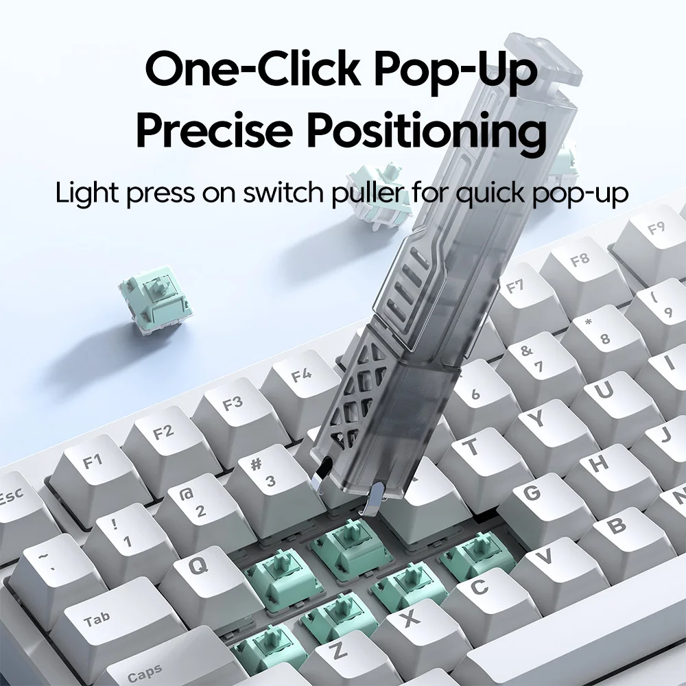 Universal 2 In 1 Keyboard Keycaps Switch Puller Opener Keycap Shaft Remover Button Extractor Keyboards Accessories Kit view 3