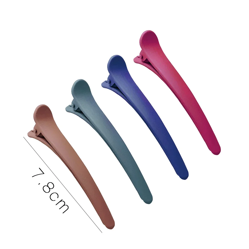 4Pcs/Set Duckbill Clip Candy Colors Hairdressing DIY Hairpins Plastic Hair Care Hair Clamps Styling Tools Professional Salon