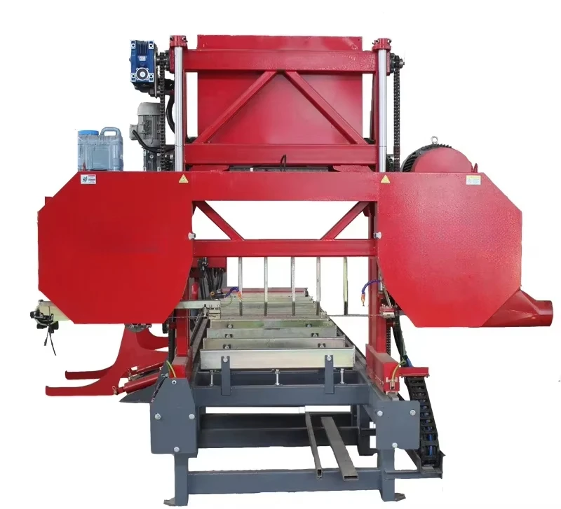 horizontal band sawmill Wood cutting Saw Machines  Hydraulic Horizontal Band saw mill for woodworking Wood Cutting Machine