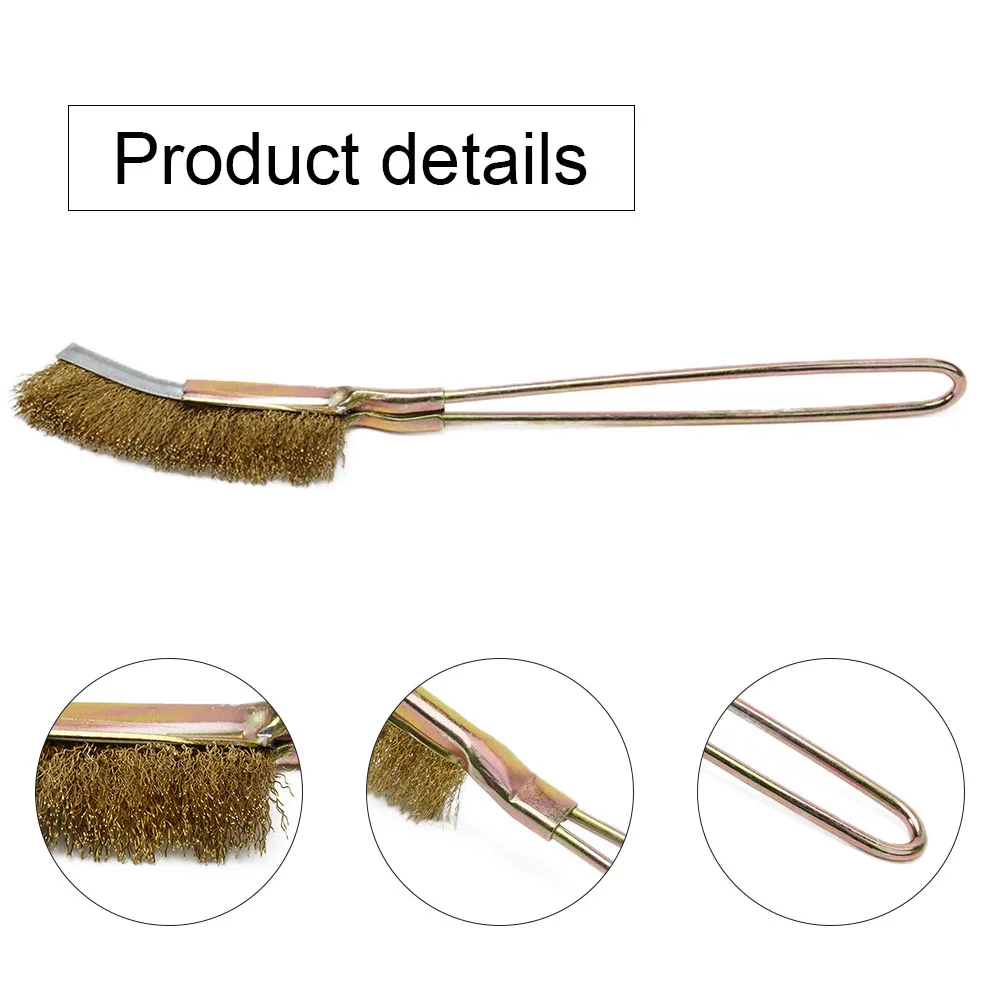 1pc Wire Brush Metal Rust Remove Rust Brushes Steel Brass Nylon Cleaning Brushes Polishing Detail Metal Brushes Cleaning Tool