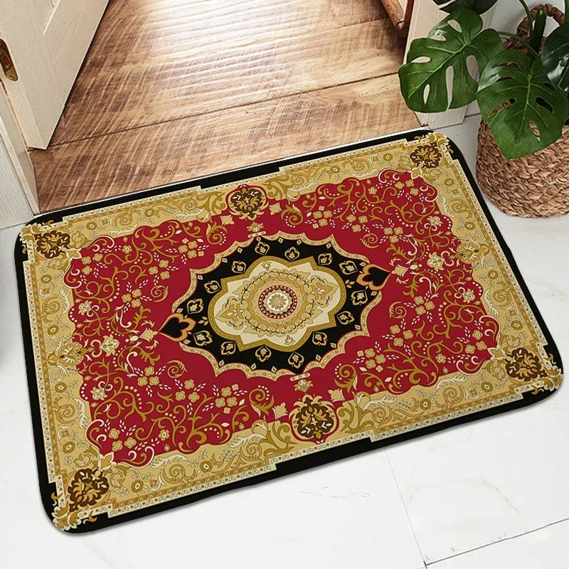 Victorian Entrance Door Doormat Carpet for Bedroom Soft Bathmat Hallway Entryway Veranda Floor Mat Custom Living Room Rug