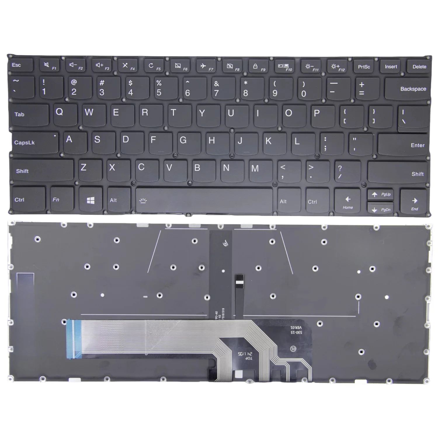 For Lenovo 530-14 730-13 530-15 AIR14IKB AIR13IWL Air15IKBR keyboard, no phone logo