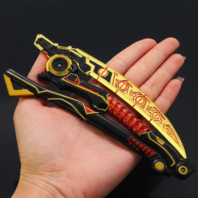 Apex Legends Revenant Heirloom Death Grip Curve Detachable Fold Game Peripheral 30cm Metal Sword Weapon Model Toys Boys Gifts