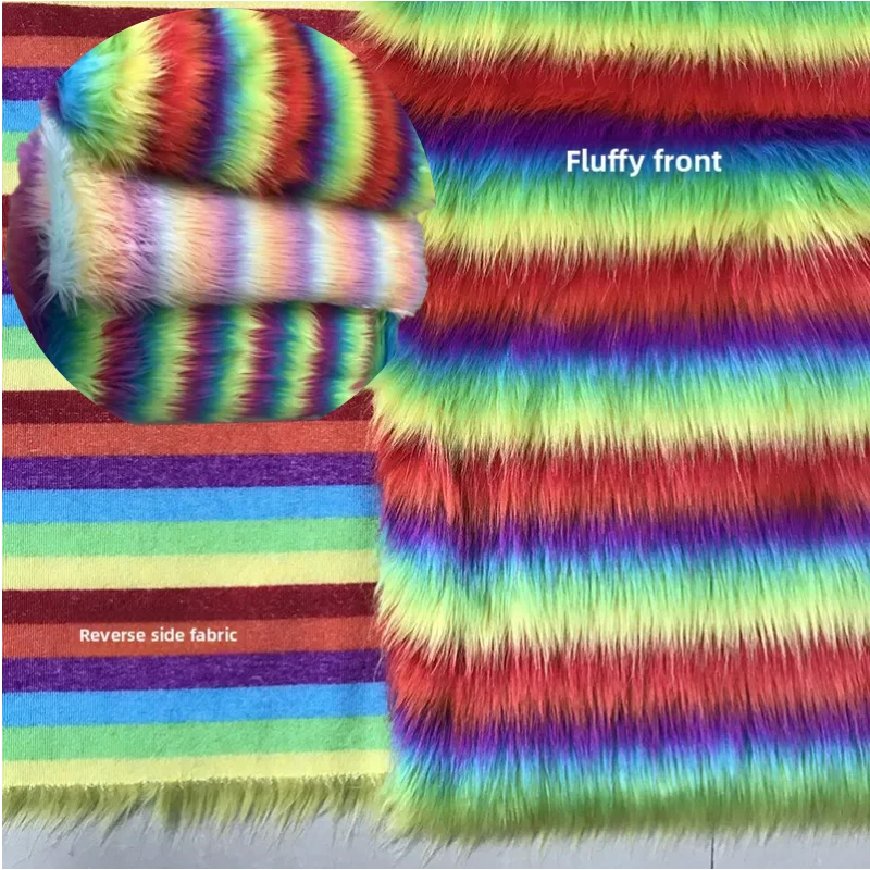 

Разноцветная плюшевая ткань для шитья своими руками, игрушка ручной работы, кукла, меховой костюм, костюм, украшение счетчика, фоновая ткань
