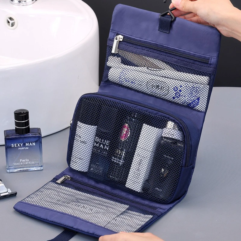 New Travel Companion Folding Toilet Bag Men and Women Portable Two-in-one Cosmetics Storage Bag Travel Toilet Bag