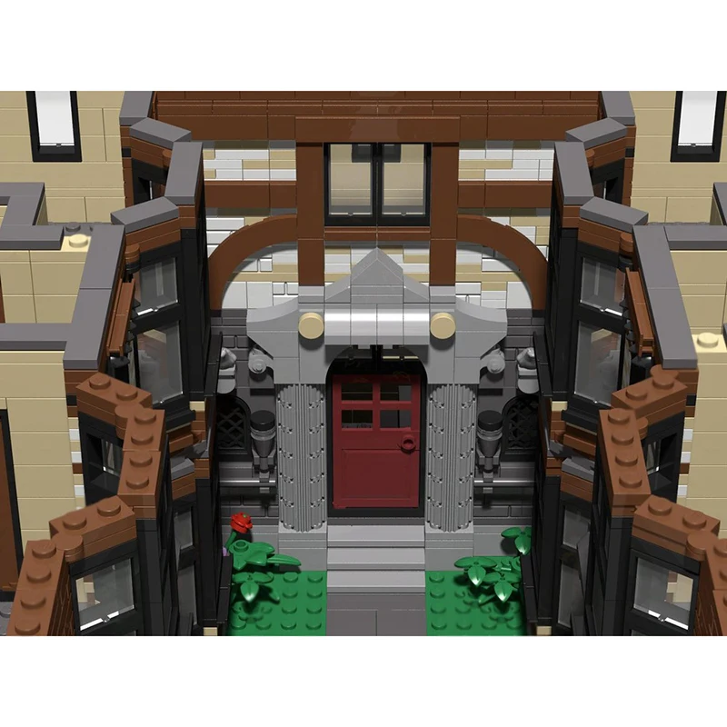 مدينة شارع عرض قوالب بناء فناء شقة وحدات التكنولوجيا وحدات كتل هدايا عيد الميلاد اللعب DIY مجموعات الجمعية #4