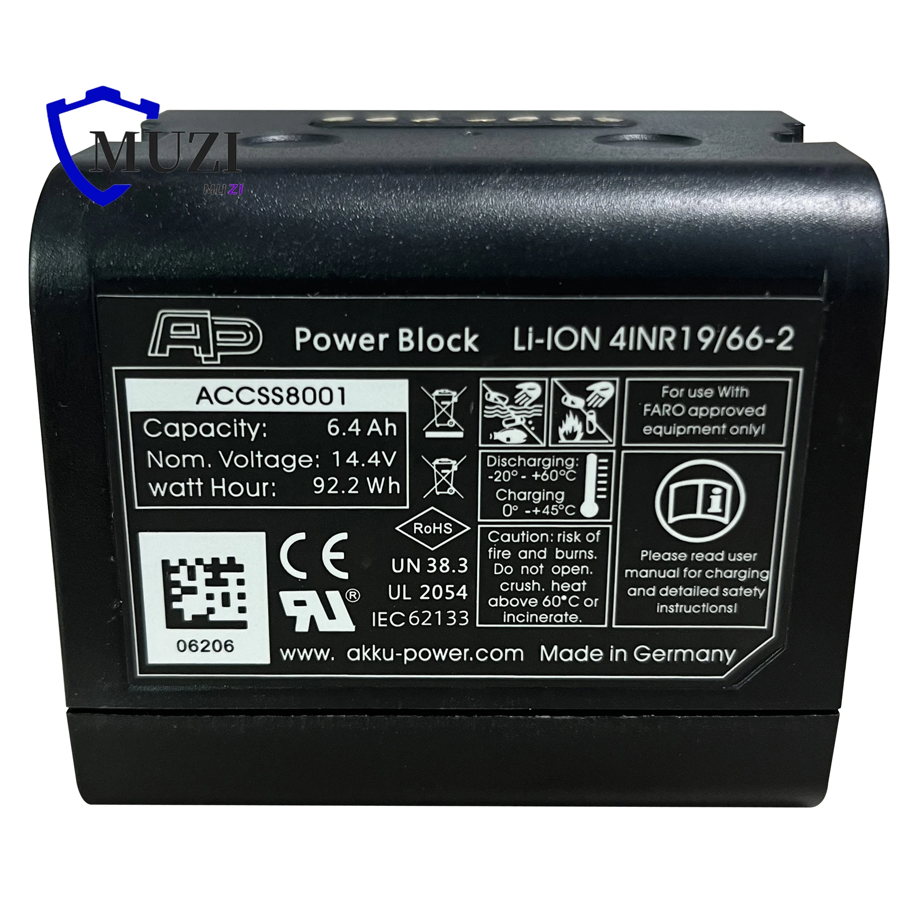 

ACCSS8001 Rechargeable Replacement Battery Pack Compatible with Faro Focus 3D Laser Scanner S120 S70 S150 S350 M70,14.4V,6400mAh